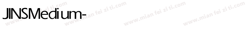 JINS Medium字体转换